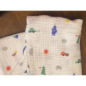 Pottery Barn Kids Organic Cotton Muslin Nursery Blanket